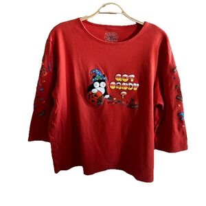 Y2K 90s Allyson Whitmore Shirt XL Halloween Got Candy Embroidered Cat‎ Festival